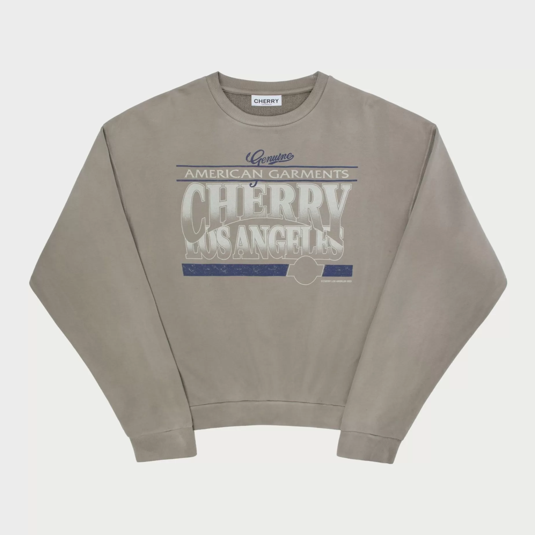 American Garments Crewneck (Humo)^Cherry Best