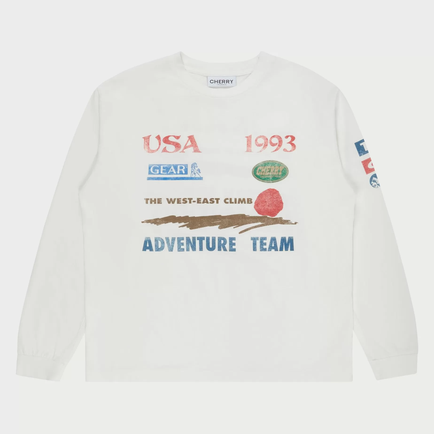 Camiseta Adventure Team L/S (Blanco)^Cherry Hot