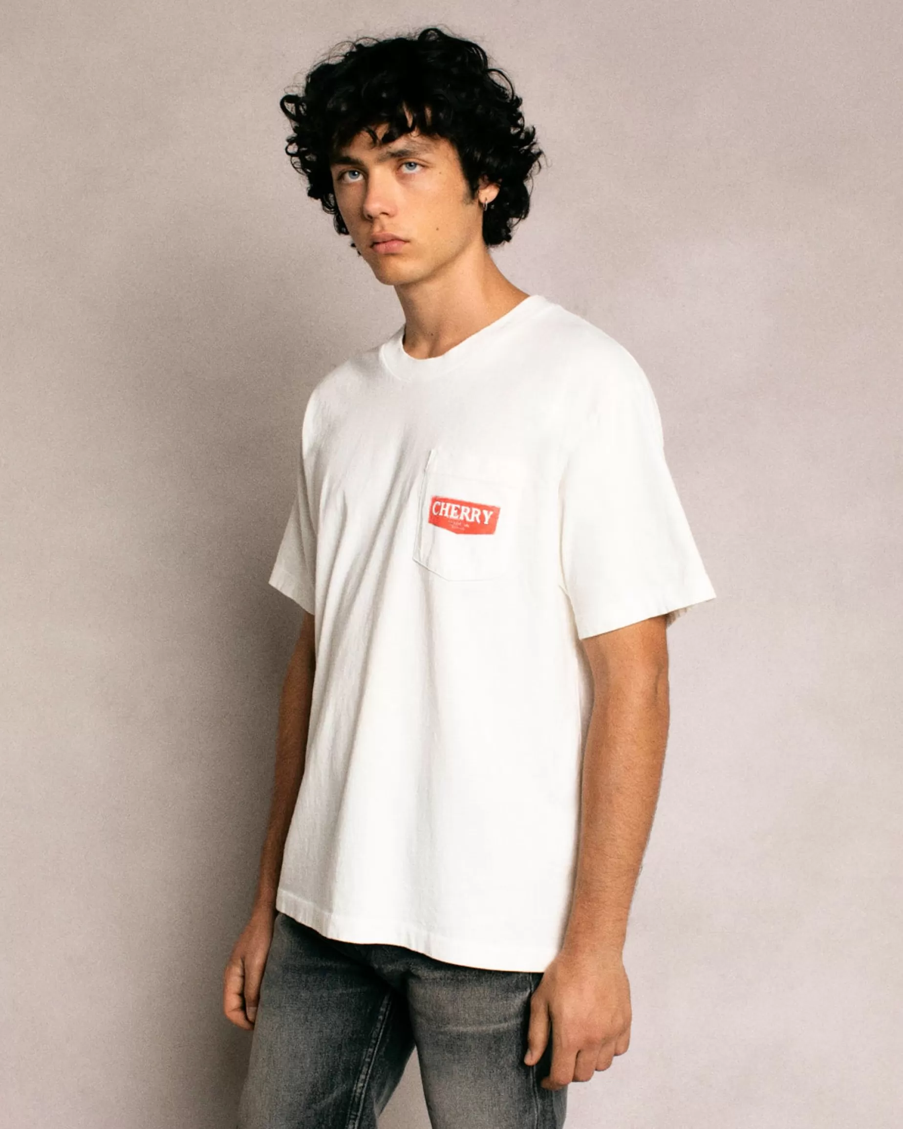 Camiseta Con Bolsillo Soaring Eagle (Blanco Vintage)^Cherry Best