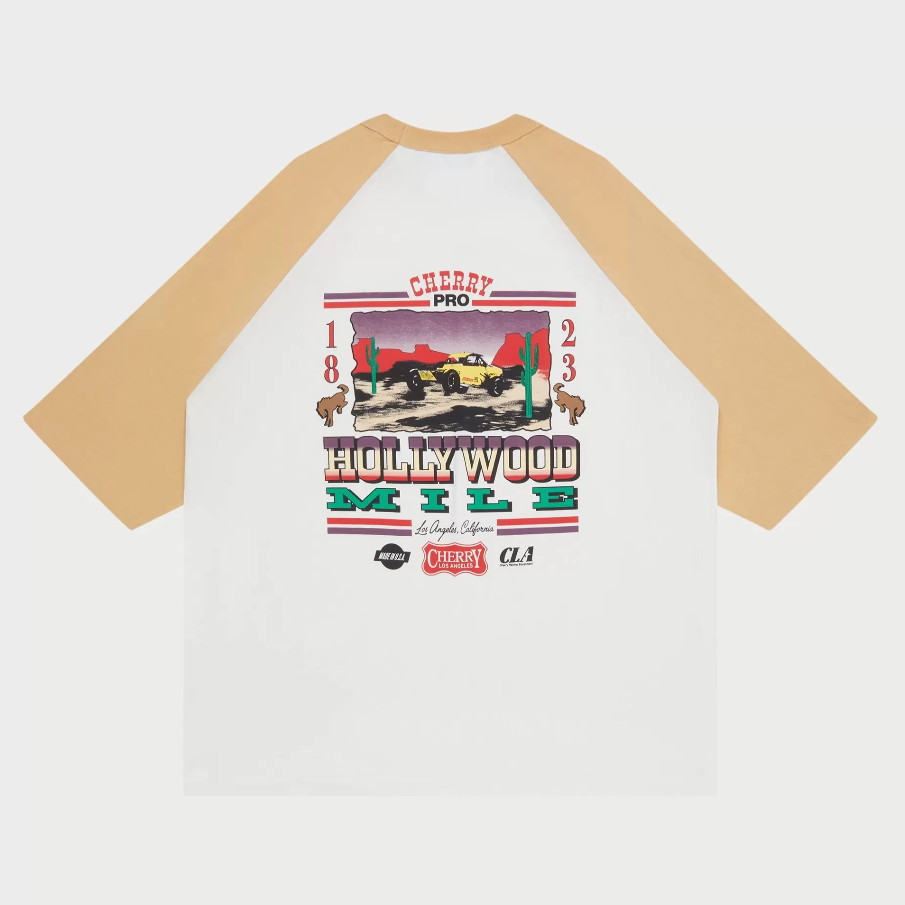 Camiseta De Beisbol Hollywood Mile (Camel)^Cherry Shop