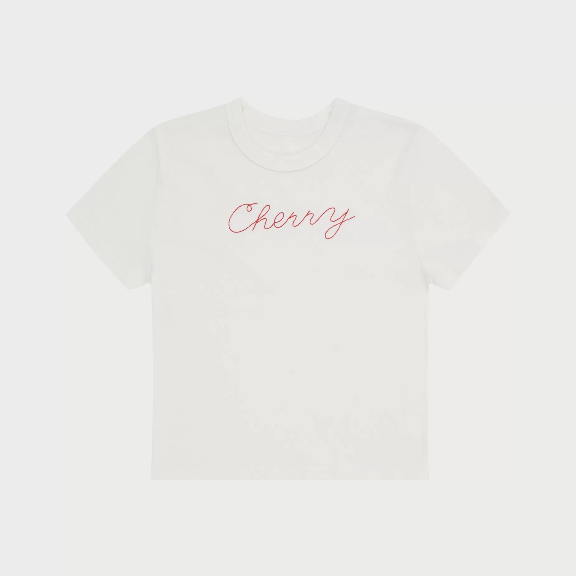 Camiseta Para Bebe De Punto De Cadena (Blanco Vintage)^Cherry Flash Sale