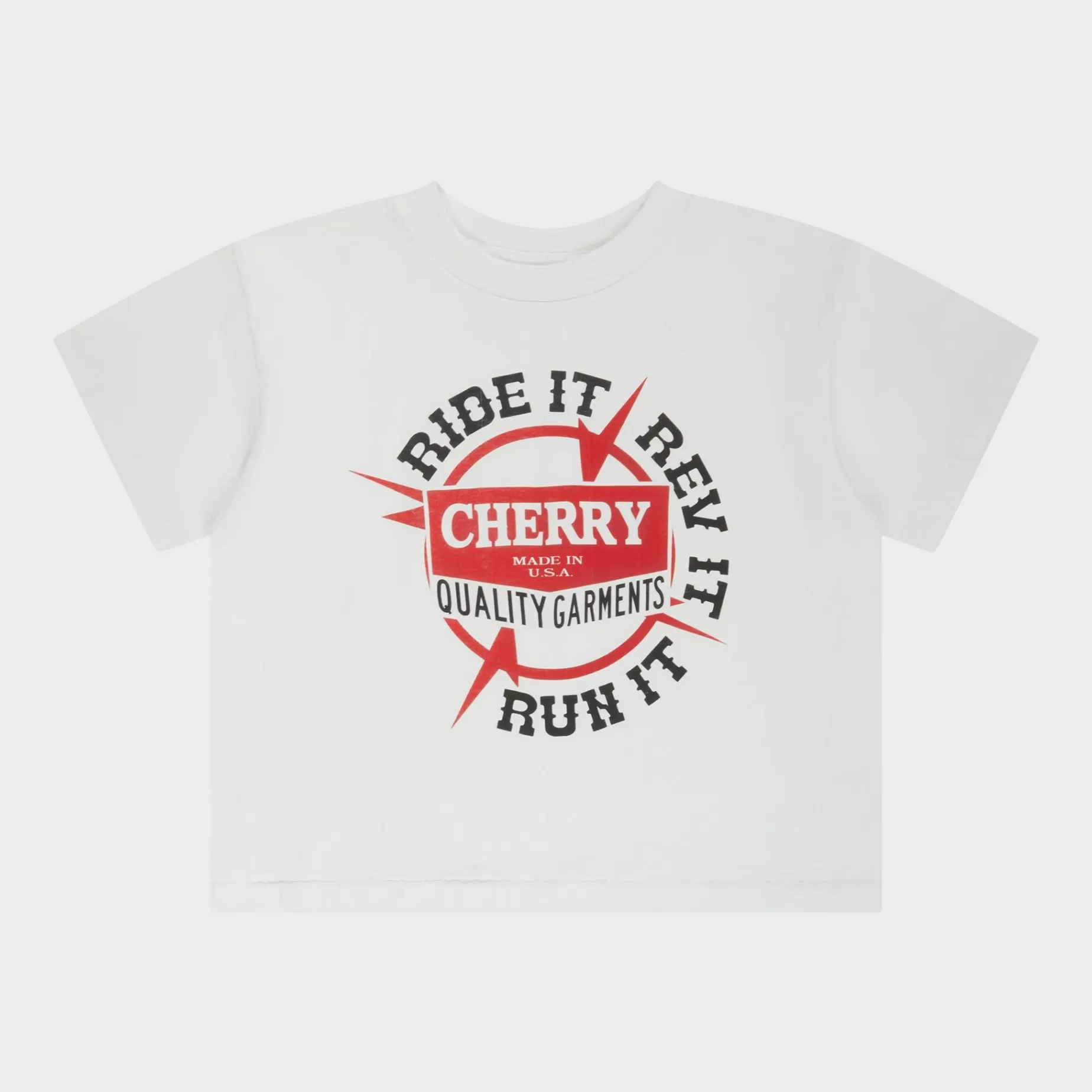 Camiseta Para Bebe Ride It, Rev It Boxy (Blanco)^Cherry Fashion