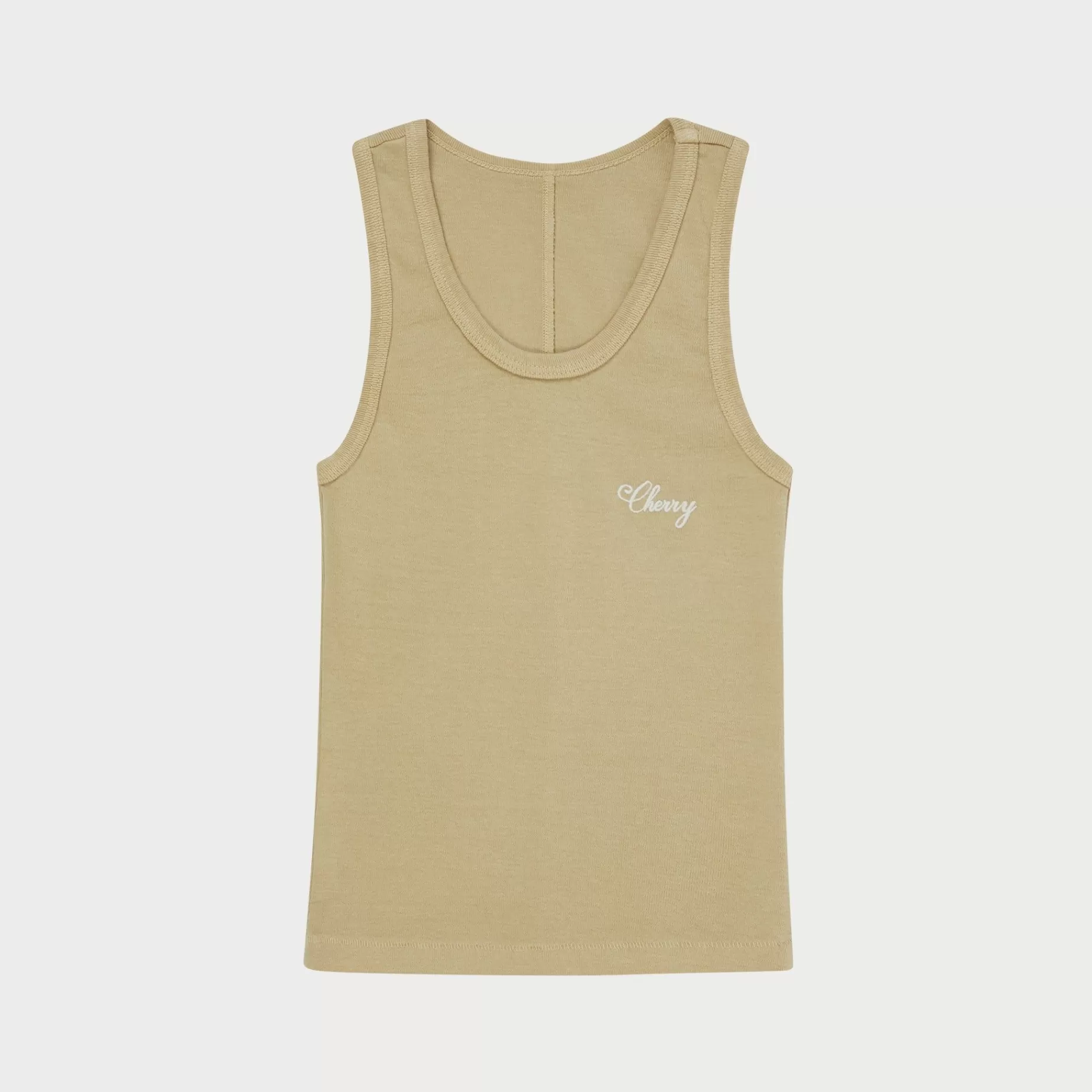 Camiseta Sin Mangas Clasica Americana (Bronceado)^Cherry Store