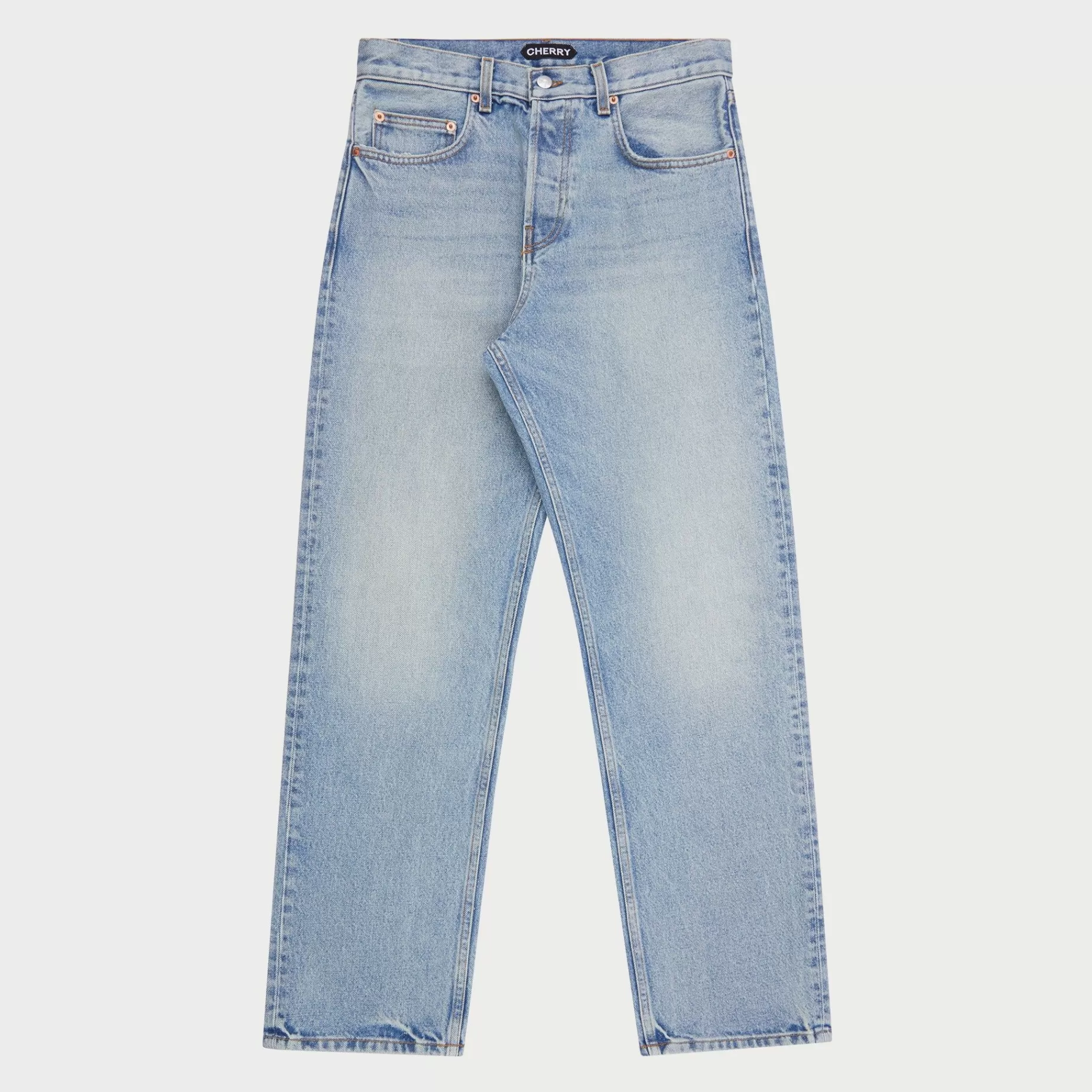 Denim Relajado De 5 Bolsillos (Lavado George)^Cherry Cheap