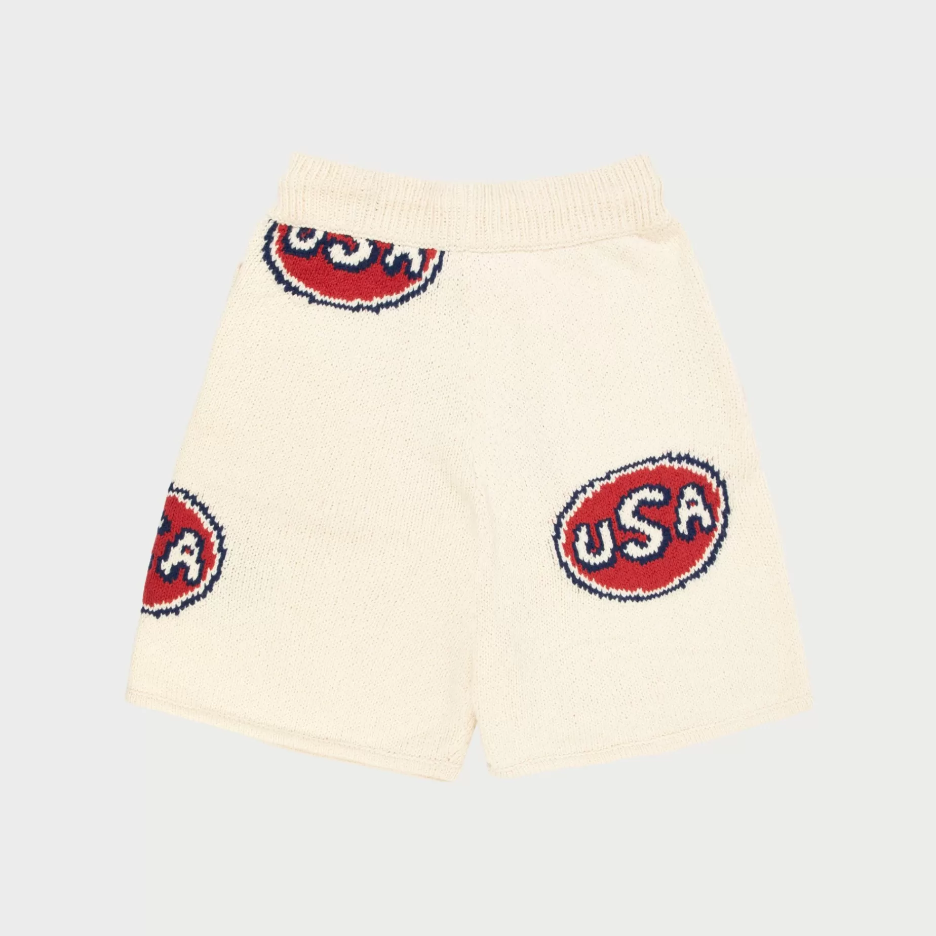 Shorts De Punto Usa (Crema)^Cherry Online