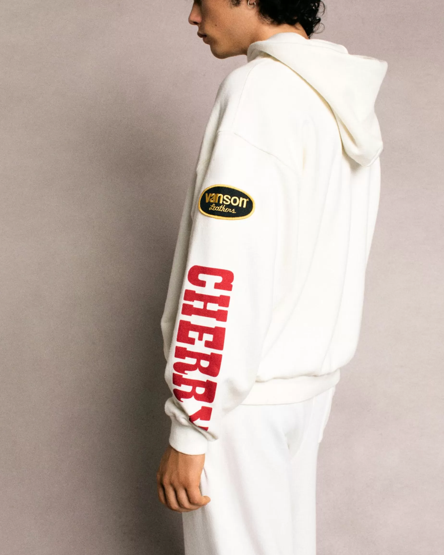 Sudadera Con Capucha Vanson (Blanco Vintage)^Cherry Clearance