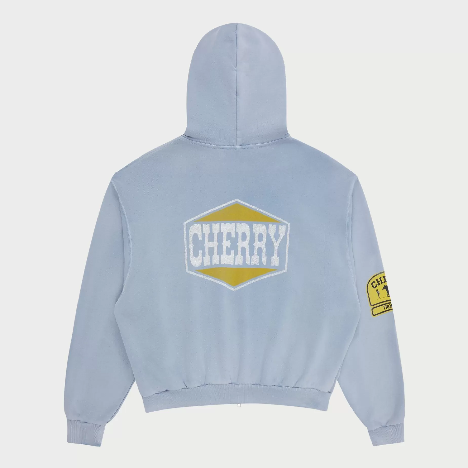 Sudadera Con Capucha Y Cremallera Off Road (Azul Polvoriento)^Cherry Sale